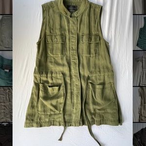 Sanctuary army green vest